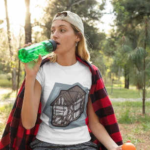 Quirky Tudor House Mediaeval Architecture  T-Shirt