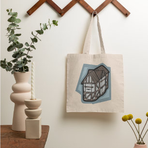 Quirky Tudor House Mediaeval Architecture  Tote Bag