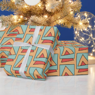 Quirky Vintage Retro Pattern Wrapping Paper