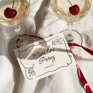 Quirky & Whimsical Cupid Cherubs Place Card