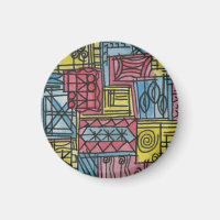 Quirky-Whimsical Hand Painted Abstract Art