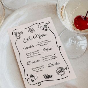 Quirky & Whimsical Wedding Menu