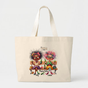 Quirky Wine Ladies Adulting Tote Bag
