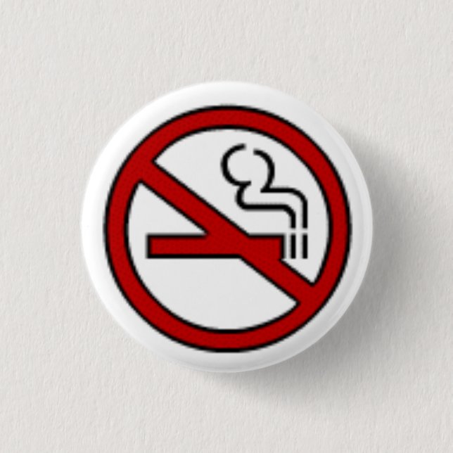 Quit smoking 🚬 button, for sale ! 3 cm round badge (Front)