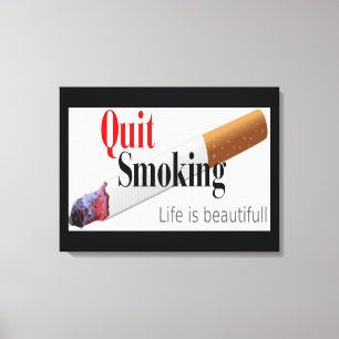 QUIT SMOKING CANVAS PRINT