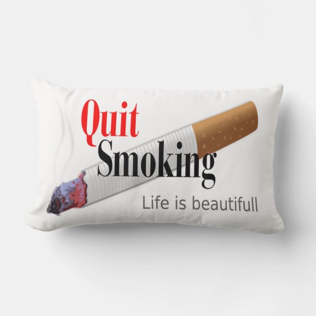QUIT SMOKING LUMBAR CUSHION (Front)