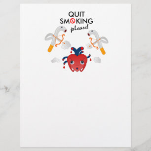 Quit smoking please flyer