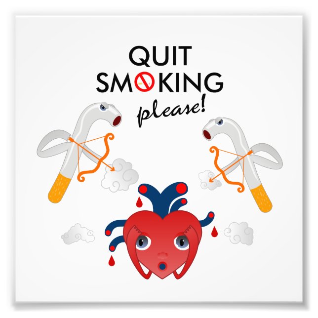 Quit smoking please photo print (Front)