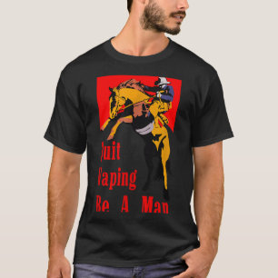 Quit Vaping Man Cowboy For Graphic Art T-Shirt