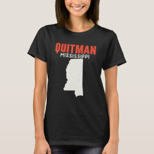 Quitman Mississippi USA State America Travel Missi T-Shirt