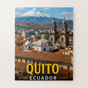 Quito Andean Peaks and Colonial Elegance Jigsaw Puzzle