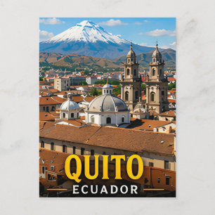 Quito Andean Peaks and Colonial Elegance Postcard