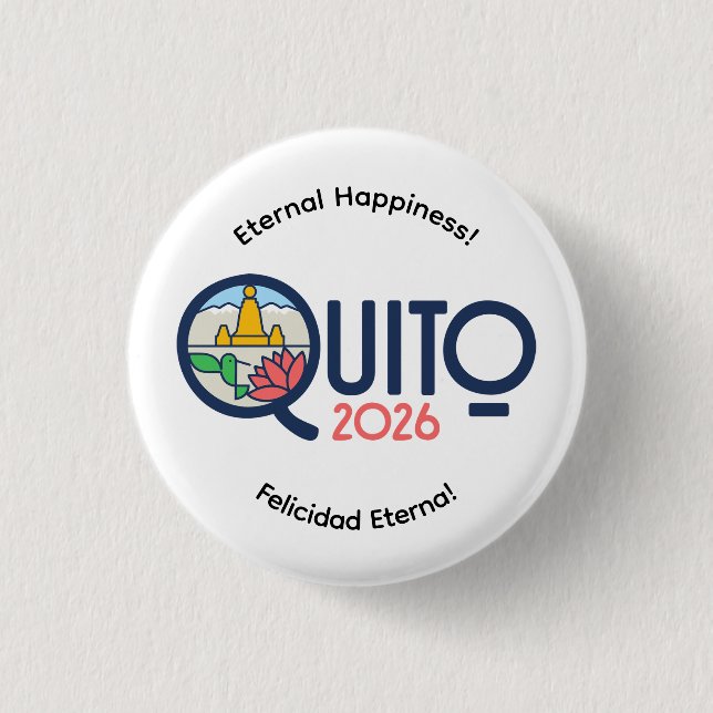 Quito Ecuador 2026 International Convention Pin (Front)