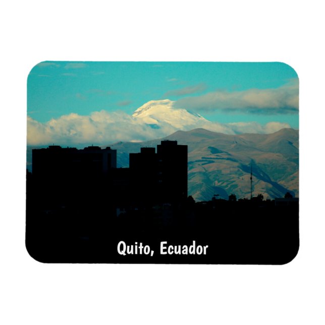 Quito volcano magnet (Horizontal)
