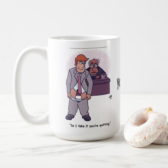 Quitting Mug (With Donut)