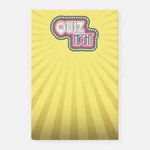Quiz Night Trivia Party Post-it Notes