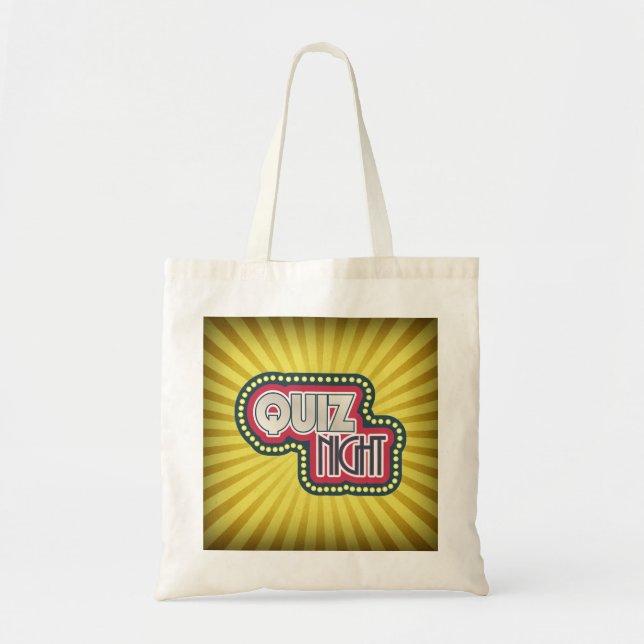 Quiz Night Trivia Party Tote Bag (Front)