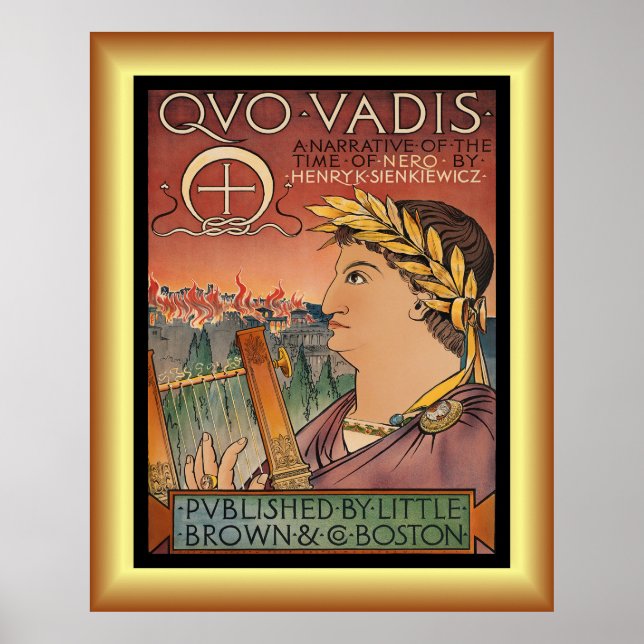 Quo Vadis, Nero, Rome, Henry Sienkiewicz ~   Poster (Front)
