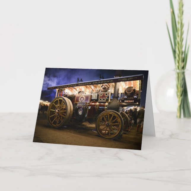 'QUO VADIS' - STEAM ENGINE CARD (Front)