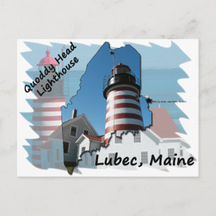 Quoddy Head Lighthouse ver2 Postcard