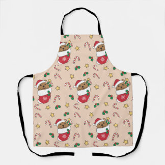Quokka Christmas All-Over Print Apron