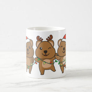 Quokka Christmas Christmas Animals Cute Quokkas Coffee Mug