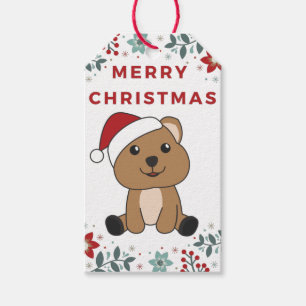 Quokka Christmas Snow Winter Animals Quokkas Gift Tags