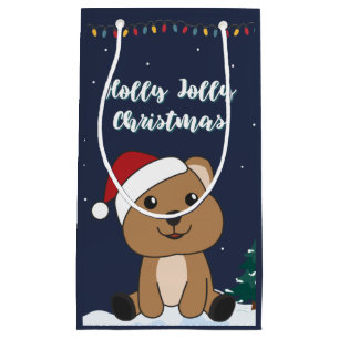 Quokka Christmas Snow Winter Animals Quokkas Small Gift Bag