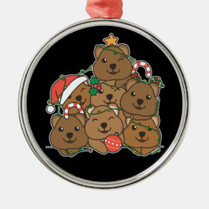 Quokka Christmas Tree Funny Animal Christmas Ceram Metal Tree Decoration