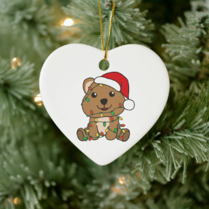 Quokka Christmas Winter Animals Quokkas Ceramic Tree Decoration