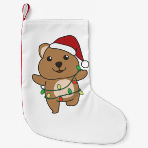 Quokka Christmas Winter Animals Quokkas Small Chri Stocking