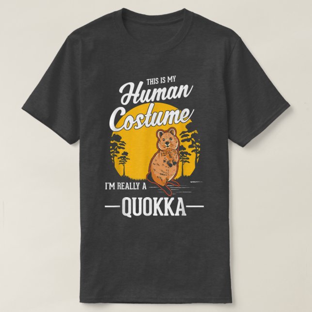 Quokka Human Costume Halloween Quokka T-shirt6194 T-Shirt (Design Front)