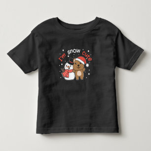 Quokka I'm Snow Cute Snowman Snow Pun Toddler T-Shirt