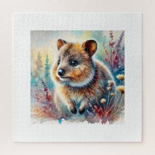 Quokka in a Vibrant Dreamscape 210824AREF143 - Wat Jigsaw Puzzle