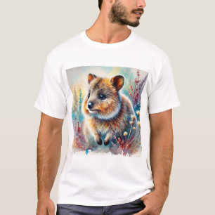 Quokka in a Vibrant Dreamscape 210824AREF143 - Wat T-Shirt