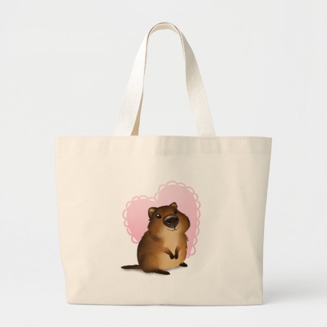 Quokka Large Tote Bag (Front)