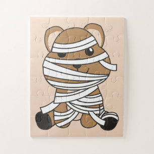 Quokka Mummy Quokkas Happy Halloween Jigsaw Puzzle