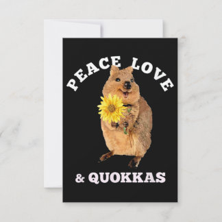 quokka Peace Love Card