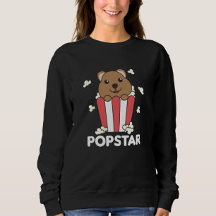 Quokka Popcorn Time Funny Animals In Fast Food Sweatshirt