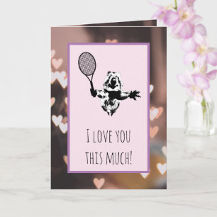 Quokka Tennis Love Card