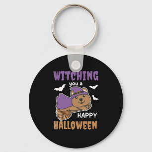Quokka Witch Witches Witching You A Happy Key Ring