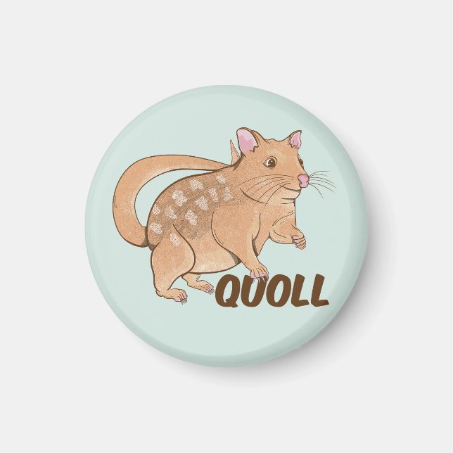 Quoll Australian Marsupial  Magnet (Front)