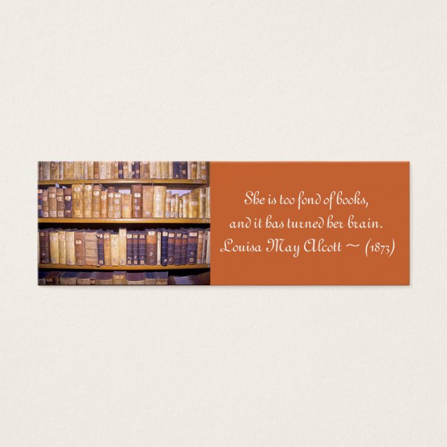 Quotation bookmark-Old Books (Front)