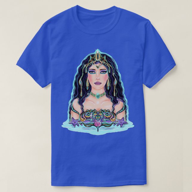quotCleaquot mermaid sea goddess art by Renee Lavo T-Shirt (Design Front)