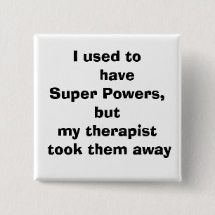 quote, 15 cm square badge