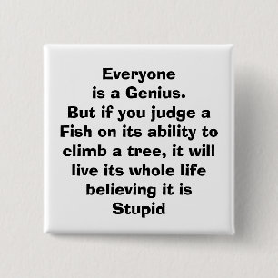 quote, 15 cm square badge