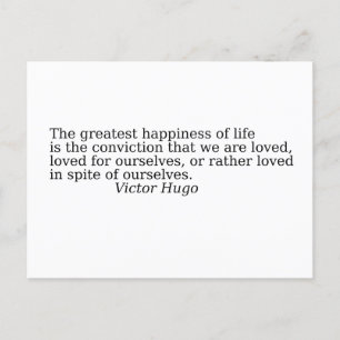 Quote about life postcard