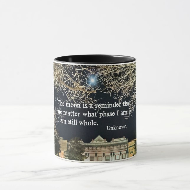 Quote about self worth. mug (Center)