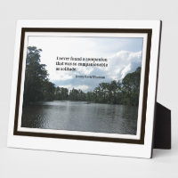 Quote about solitude on River scene.