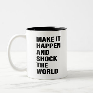 Quote Art Success Life Tips Motivational Art Word Two-Tone Coffee Mug